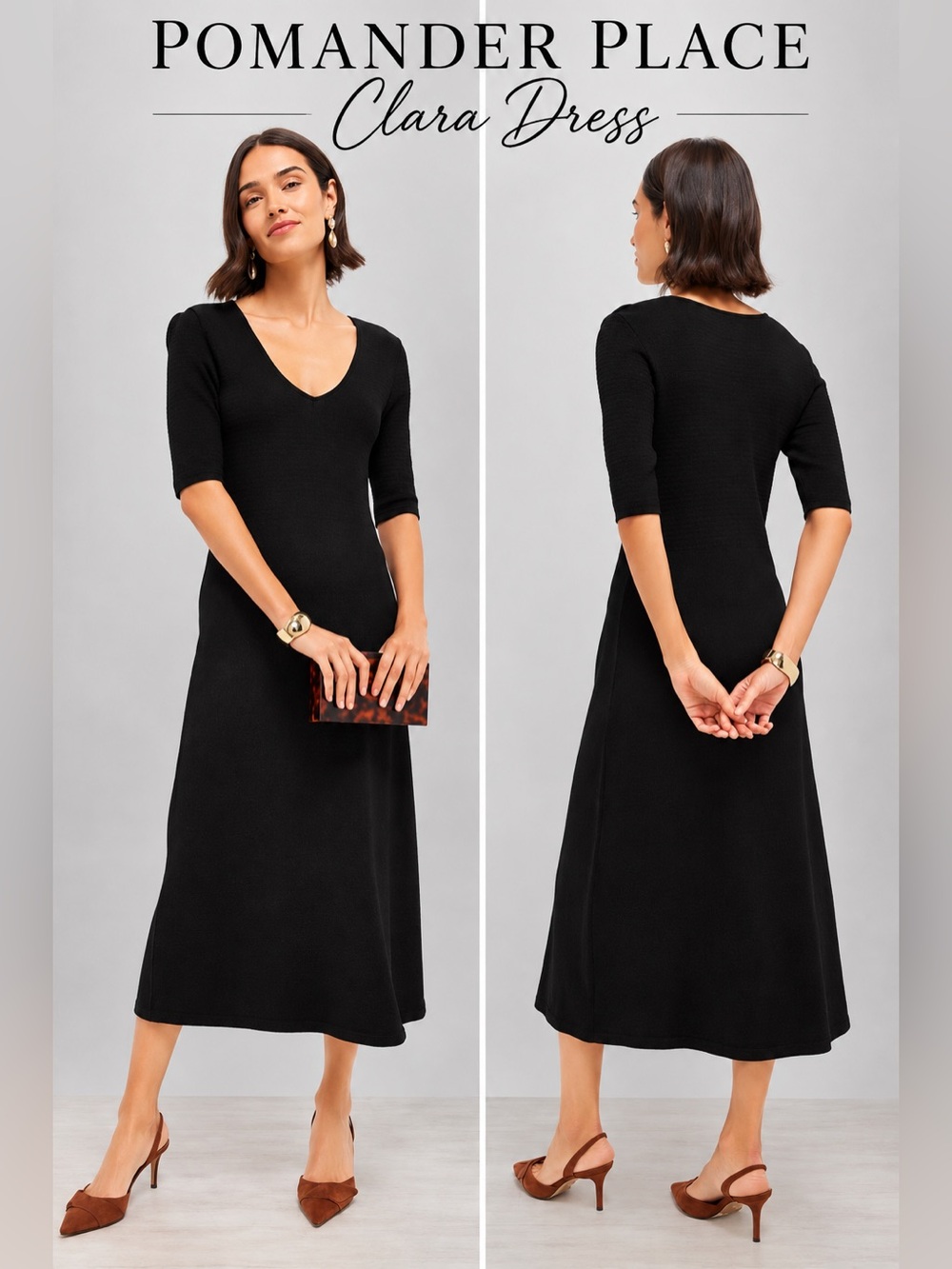 Tuckernuck Pomander Place Black Clara Midi Dress Size XL NWT
